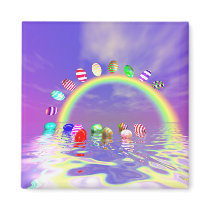 Easter Egg Ride Refrigerator Magnet