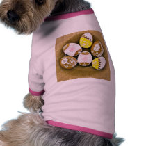 Easter Egg Shaped Biscuits On The Plate Pet Tshirt