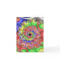 Easter Egg Spiral Fractal Cards