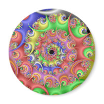 Easter Egg Spiral Fractal Magnets
