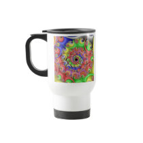 Easter Egg Spiral Fractal Mugs