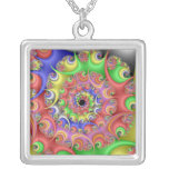 Easter Egg Spiral Fractal Necklace