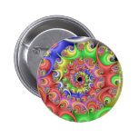 Easter Egg Spiral Fractal Pinback Button