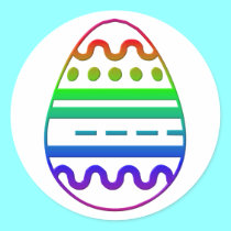 Easter egg stickers