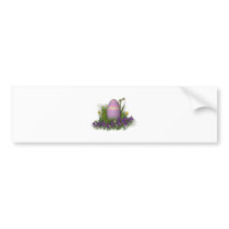 Easter Egg with Spring Flowers bumper stickers