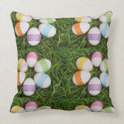 Easter Eggs throwpillow