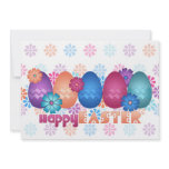 Easter Eggs and Spring Flowers Invite