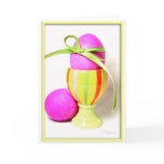 Easter eggs greeting card