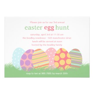 Easter Eggs Easter Party Invitation