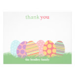 Easter Eggs Flat Thank You Card or Note Card invitations