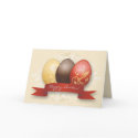 Easter Eggs Gold Decorated - Yellow cards