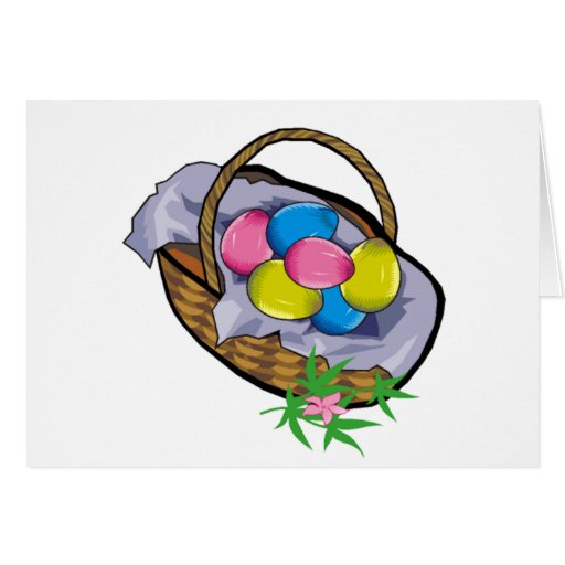 easter eggs greeting card
