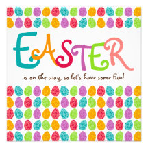 EASTER Eggs Invitations