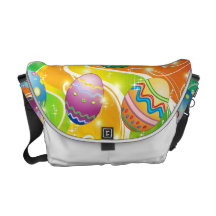 Easter Eggs Ornamental Design Commuter Bags