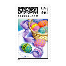 Easter eggs postage stamp