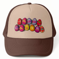 EASTER EGGS SPELLING HAPPY EASTER hats by nassosvakalis EASTER EGGS SPELLING HAPPY EASTER hats