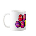EASTER EGGS SPELLING HAPPY EASTER mugs by nassosvakalis EASTER EGGS SPELLING HAPPY EASTER mugs