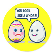 Easter Eggs Round Sticker