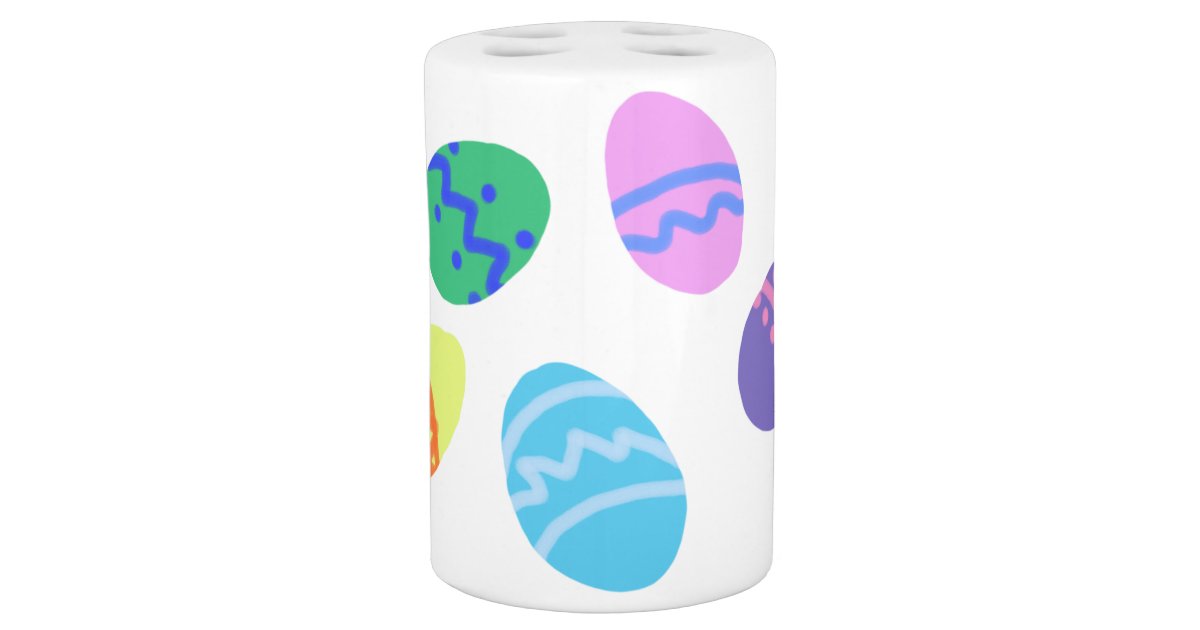 Easter Eggs Toothbrush Holder & Soap Dispenser Set Zazzle