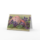 Easter Eggs & Violets Card