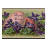 Easter Eggs & Violets Card