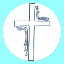 Easter (Empty) Resurrection Cross stickers
