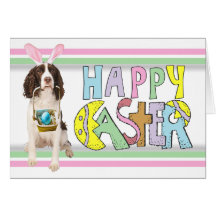 Easter English Springer Spaniel Greeting Cards