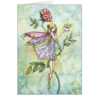 Easter Fairy and Bunny Card by Molly Harrison