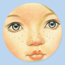 Easter Fairy Face Flower Sticker stickers