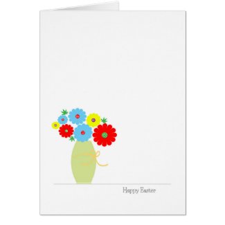 Easter Flower Cards, Cute Colorful Flowers