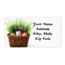 Easter French bulldog puppies Shipping labels