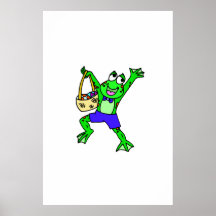Easter Frog Print