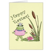 Easter Frog T shirts and Easter Gifts Cards