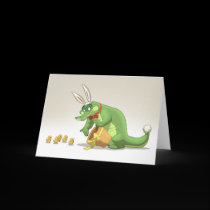 Easter Gator Card (Blank Inside) cards