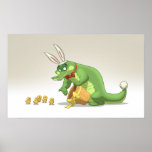 Easter Gator Poster posters