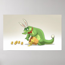 Easter Gator Poster