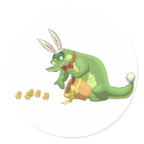 Easter Gator Stickers