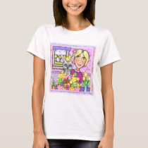 Easter Gift Basket Cat & Lady Long Sleeve T-Shirt by jamiecreates1 Easter Gift Basket Cat & Lady Long Sleeve T-Shirt