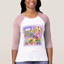 Easter Gift Basket Cat & Lady T-Shirt by jamiecreates1 Easter Gift Basket Cat & Lady T-Shirt