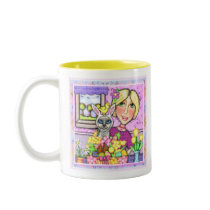 Easter Gift Basket & Lady Coffee Mug