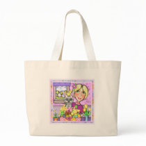 Easter Gift Basket & Lady Tote Bag by jamiecreates1 Easter Gift Basket & Lady Tote Bag
