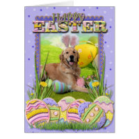 Easter - Golden Retriever - Frank Greeting Card