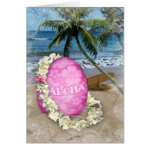 Easter Greeting Hawaiian Style Card