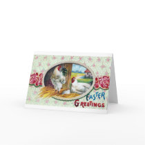 Easter Greetings Chickens cards