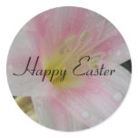 Easter Greetings Round Sticker