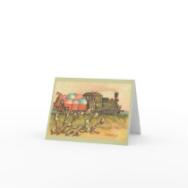 Easter Greetings With Egg Train cards