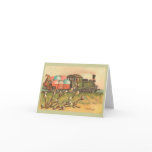 Easter Greetings With Egg Train Greeting Cards