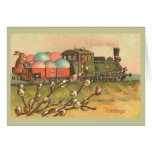 Easter Greetings With Egg Train cards