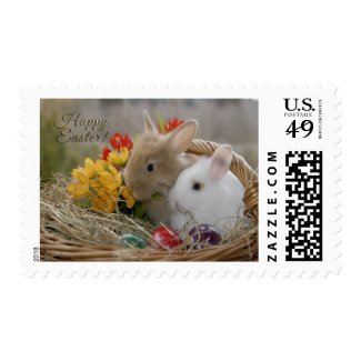 Easter - "Happy Easter" Baby Bunnies Postage