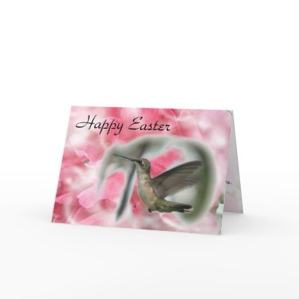 Easter Hummingbird Card card